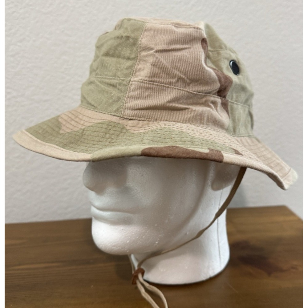 US Military Issue USGI Boonie Hat Hot Weather Desert Camouflage Type II Sz 7 1/4